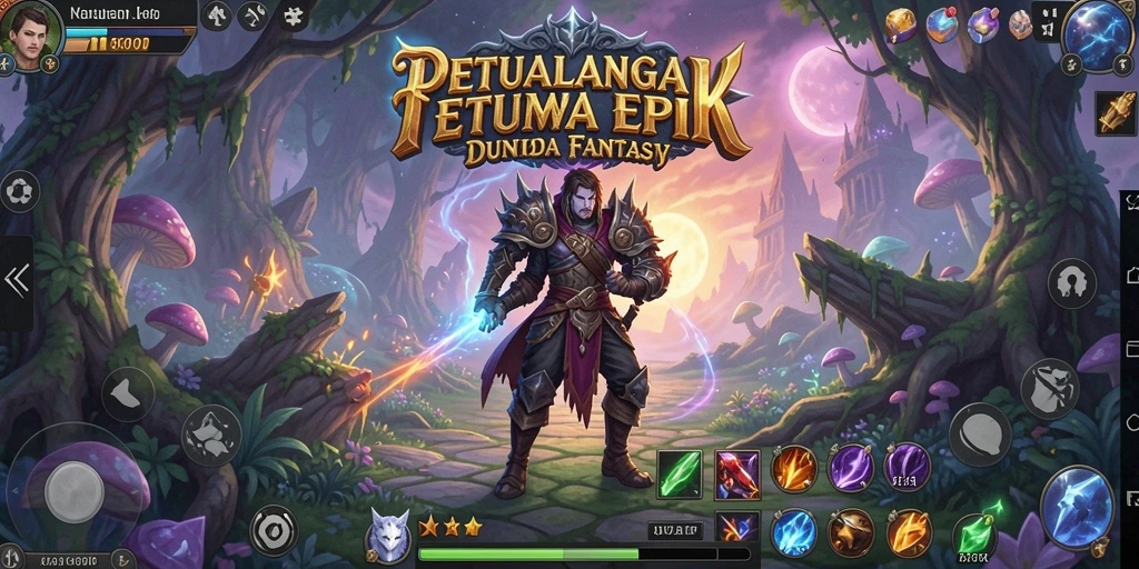 Screenshot dari gameplay 5ZK yang menampilkan karakter beraksi di dunia fantasi.