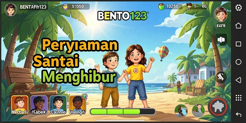 Tampilan gameplay BENTO123 yang ceria dan menarik.