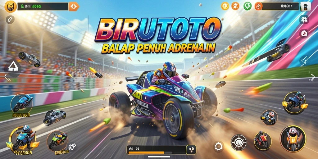 Tampilkan aksi balap seru di BIRUTOTO dengan grafik menawan.