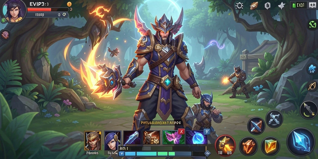 Screenshot gameplay ARPG menunjukkan pertempuran mendebarkan dan eksplorasi dunia.
