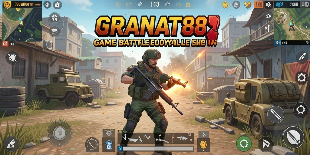 Tangkapan layar dari gameplay menegangkan di GRANAT88 dengan pertempuran intens.