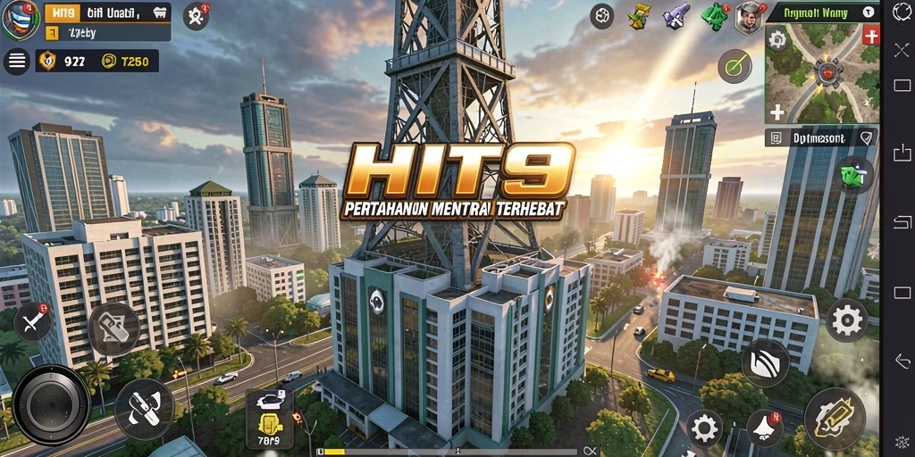 Menara pertahanan yang strategis dengan aksi seru di HIT9.