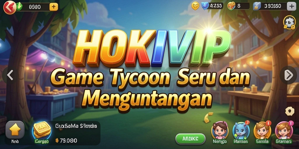 Screenshot game HOKIVIP menampilkan aksi manajemen bisnis yang seru.