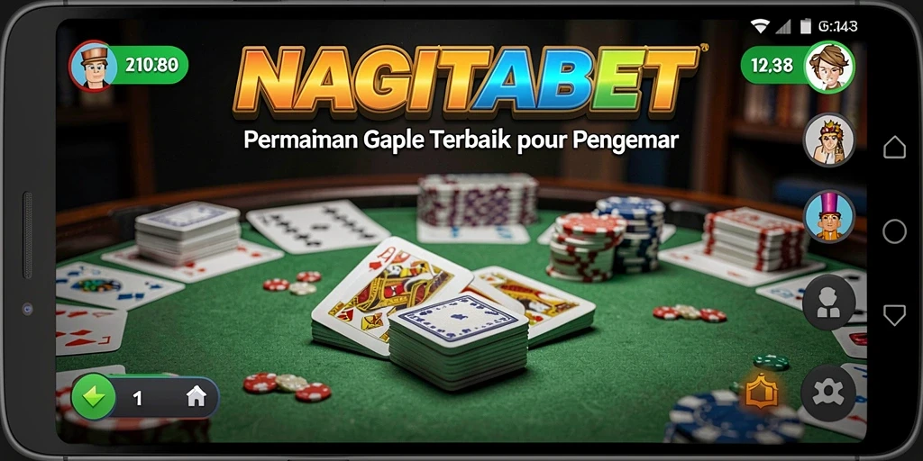 Tampilan gameplay NAGITABET yang seru dan interaktif untuk permainan Gaple.