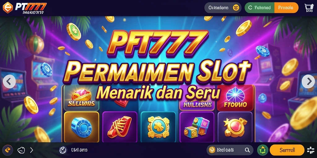 Menampilkan gameplay slot PT777 yang seru dan menguntungkan.