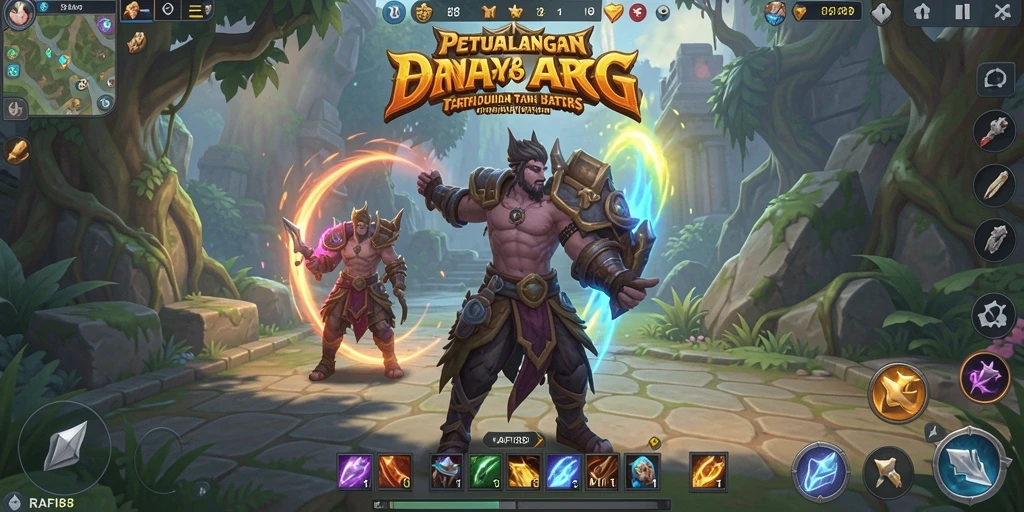 Screenshot gameplay <strong>RAFI88</strong> menunjukkan pertarungan epik dan grafik luar biasa.