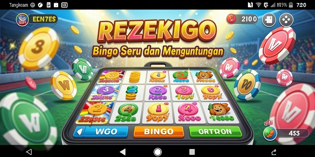 Screenshot gameplay Bingo yang mengasyikkan di REZEKIGO.