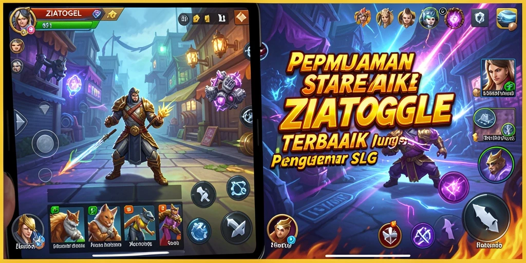 Screenshot gameplay ZIATOGEL menunjukkan aksi strategis yang mendebarkan.
